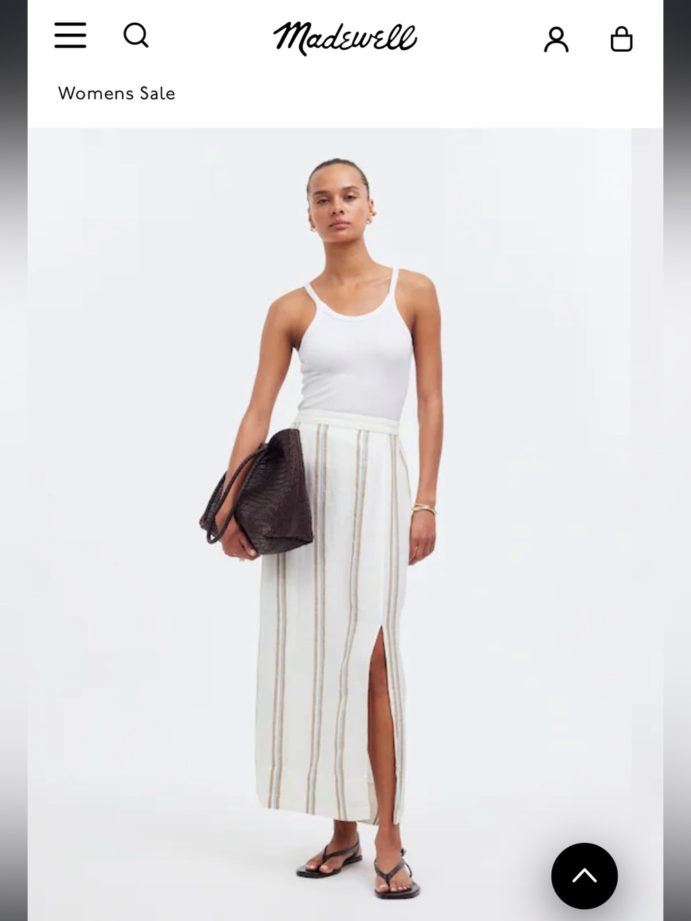 Madewell Maxi Skirt in 100% Linen